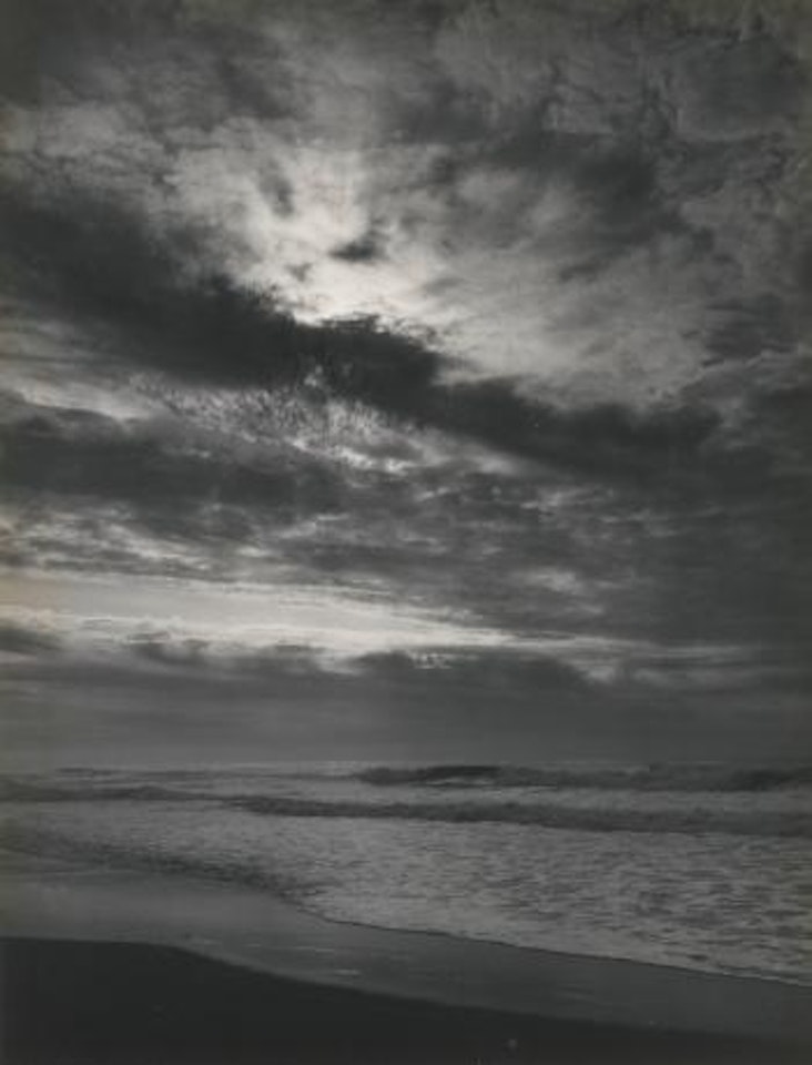 Sundown, Pacific Ocean, Northern California Coast ('Pacific Ocean, Sunset, California') by Ansel Adams