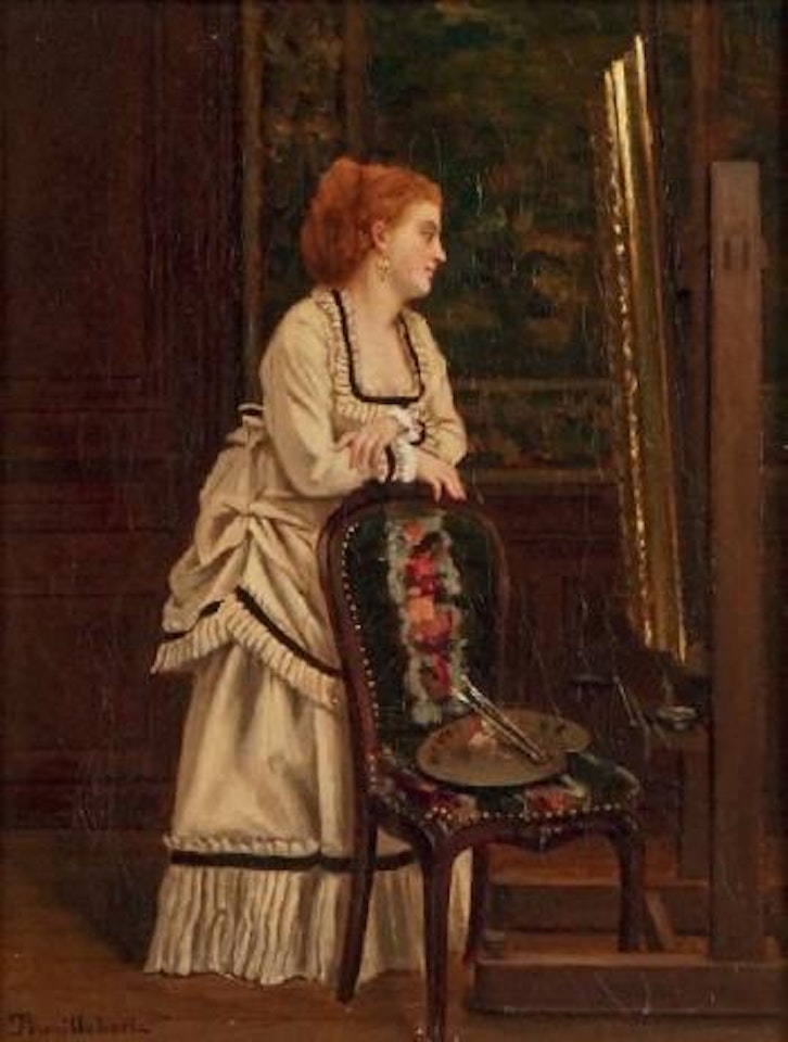 Dans l'atelier de l'artiste by Paul Désiré Trouillebert