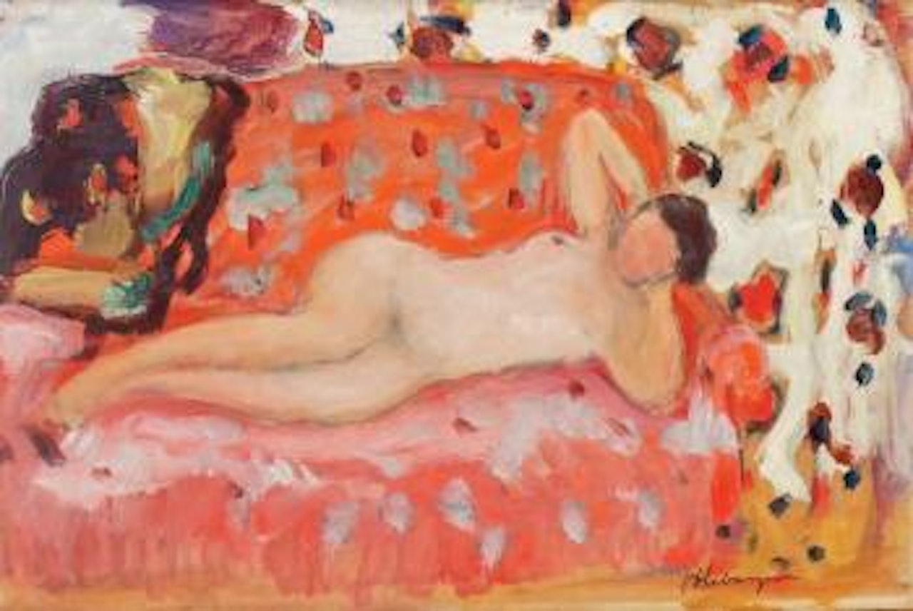 Nu allongé sur le canapé by Henri Lebasque