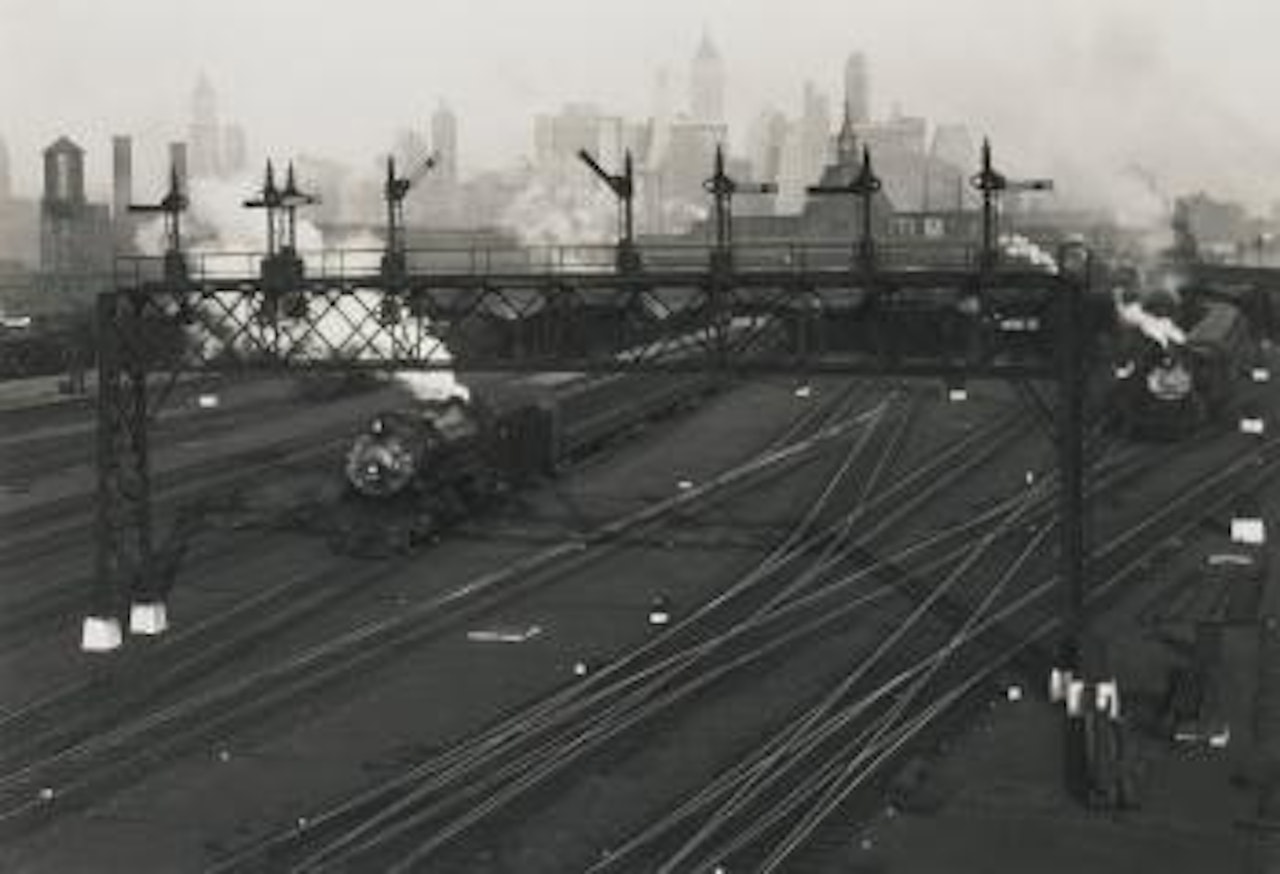 Hoboken Rail Yards, New Jersey by Berenice Abbott