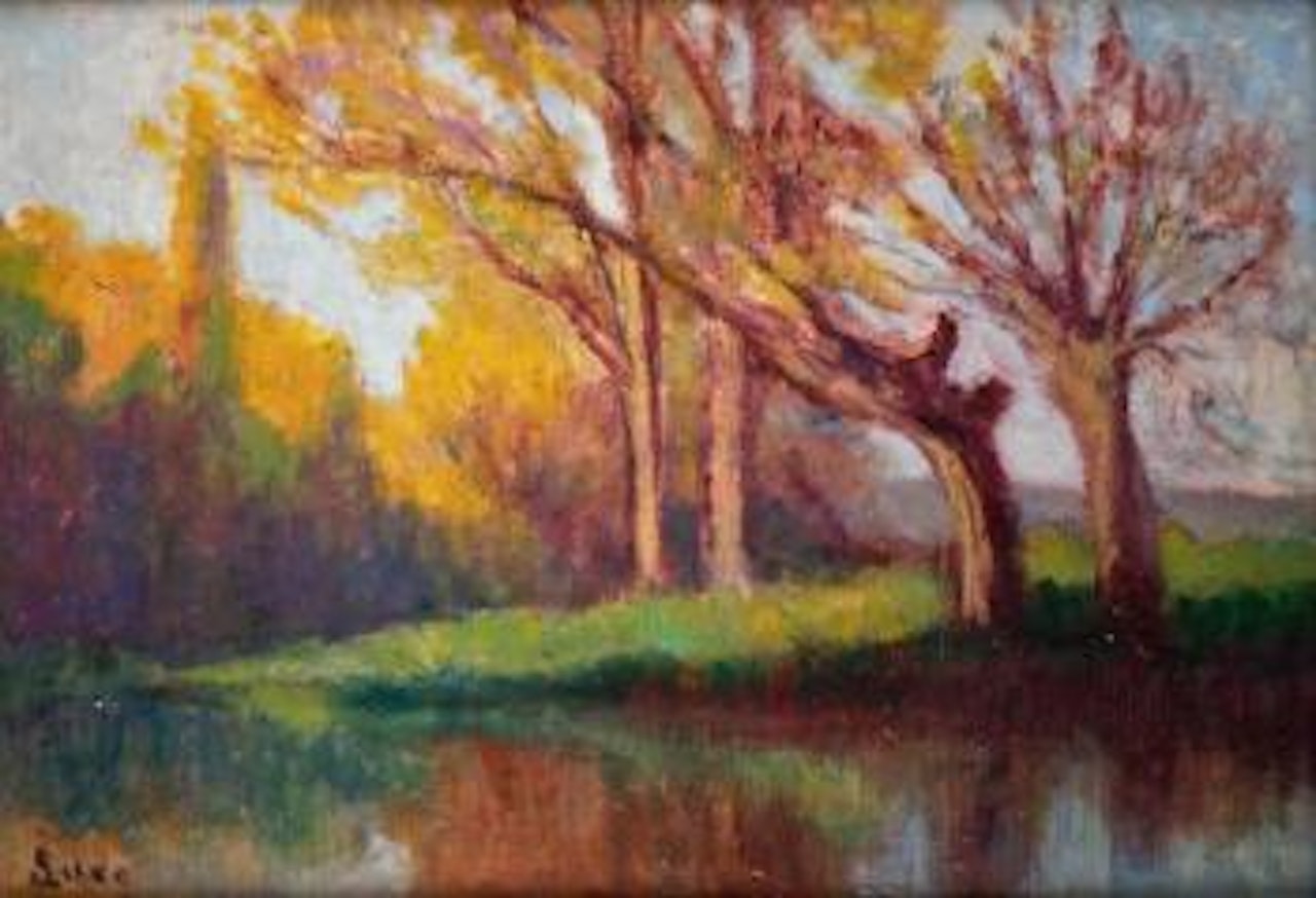 Petit bras de la Seine à Rolleboise by Maximilien Luce