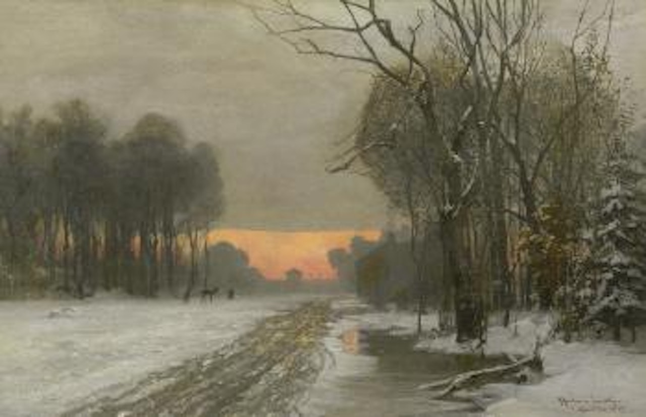 Winterlandschaft bei Nymphenburg by Anders Andersen-Lundby