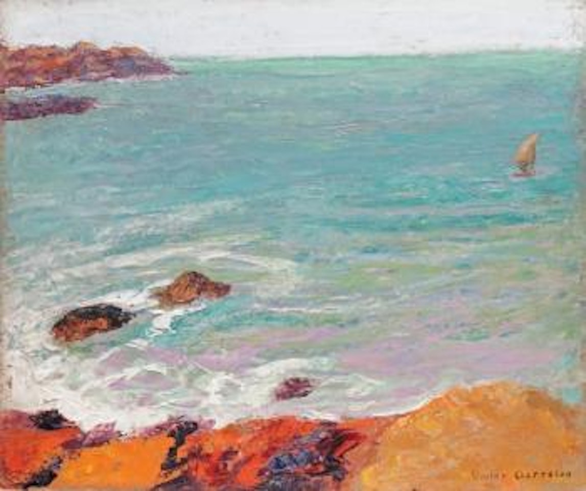 Côtes rocheuses en Bretagne by Victor Charreton
