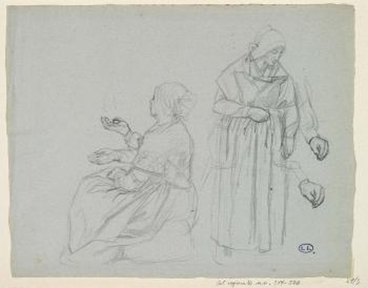 Due donne bretoni by Léon Augustin Lhermitte