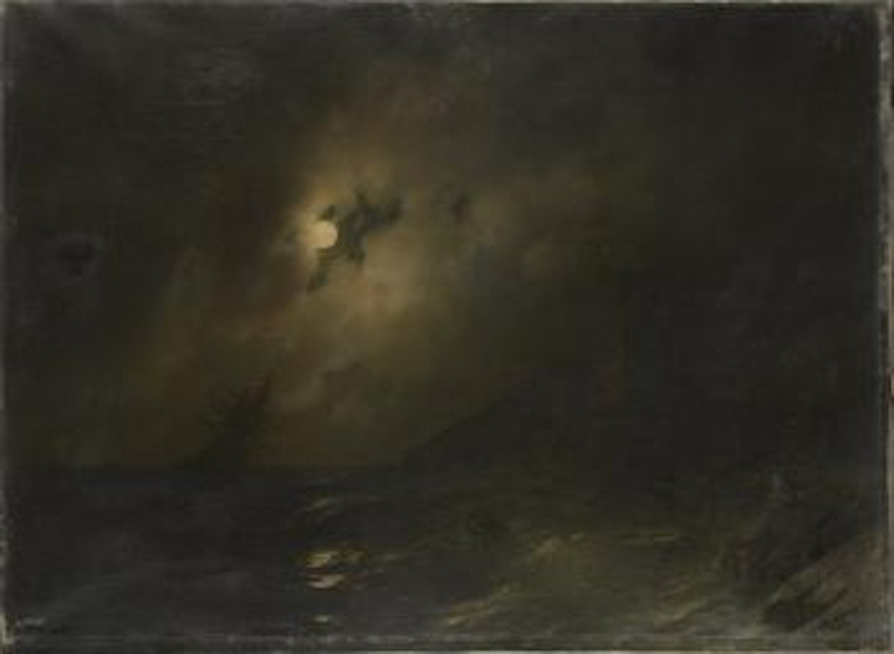 Marine nocturne by Ivan Konstantinovich Aivazovsky