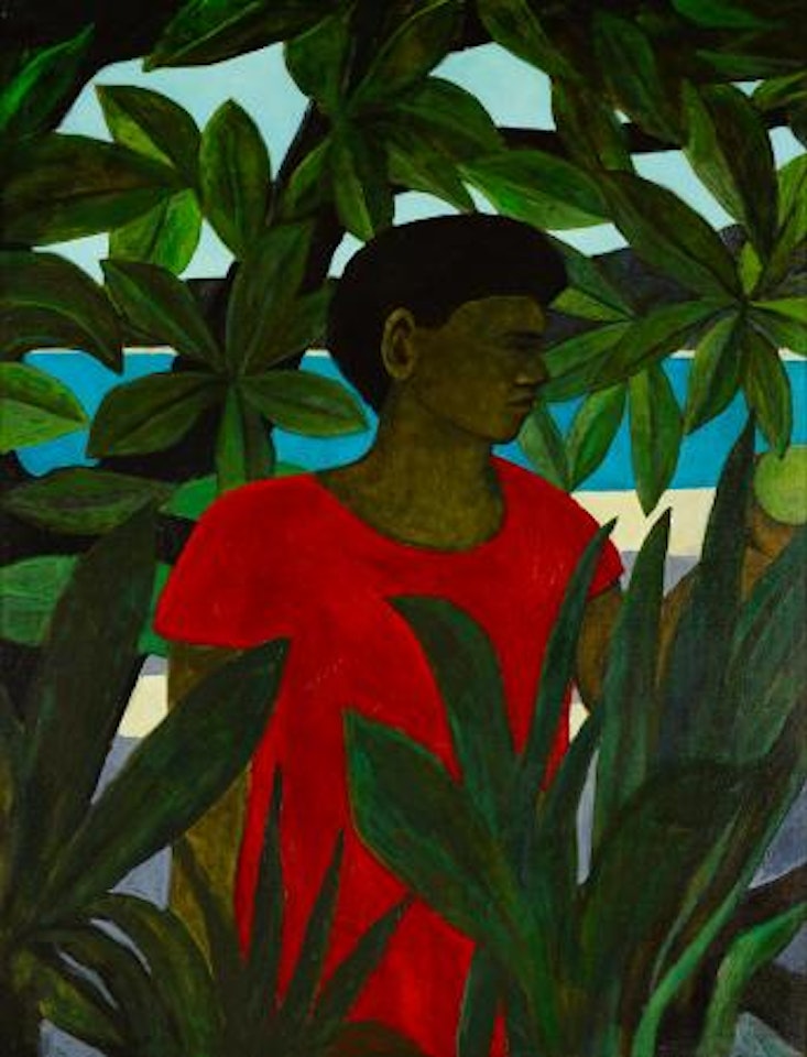 Man in garden, Tasawas by Ray Austin Crooke