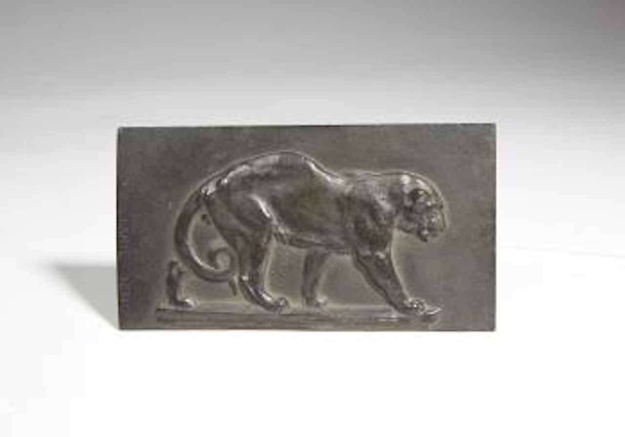 Tigre et lionne marchants by Antoine-Louis Barye