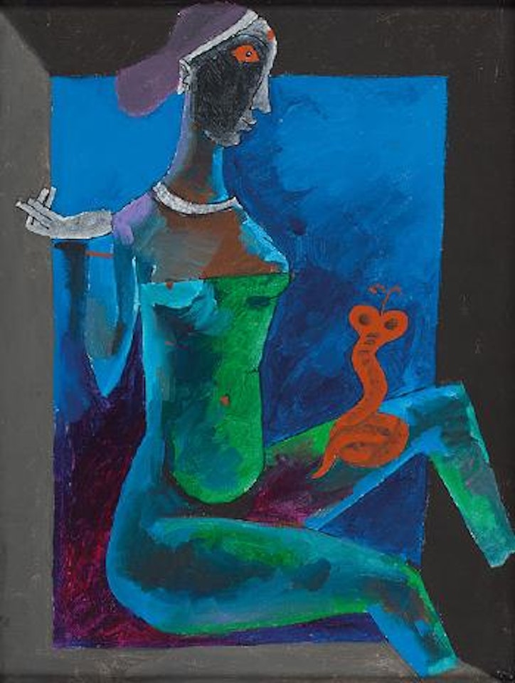 Cobra Girl by M.F. Husain