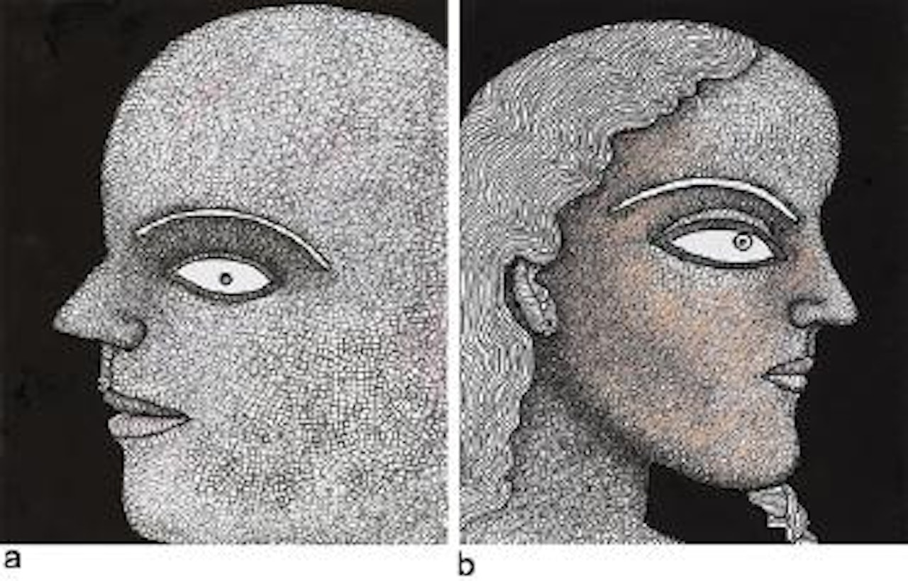 Face of a Man II. Lady II by Jogen Chowdhury