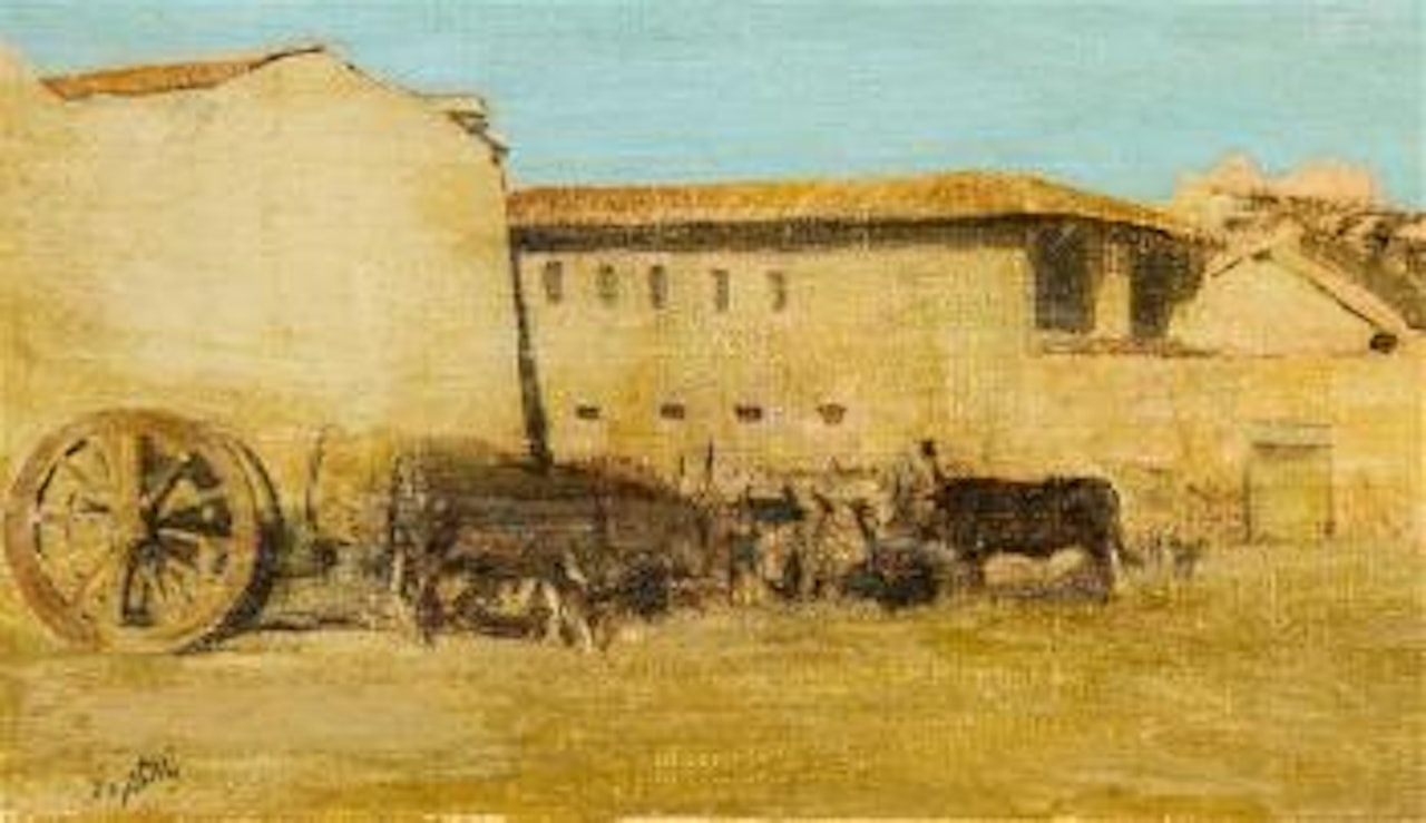 La masseria by Giuseppe de Nittis
