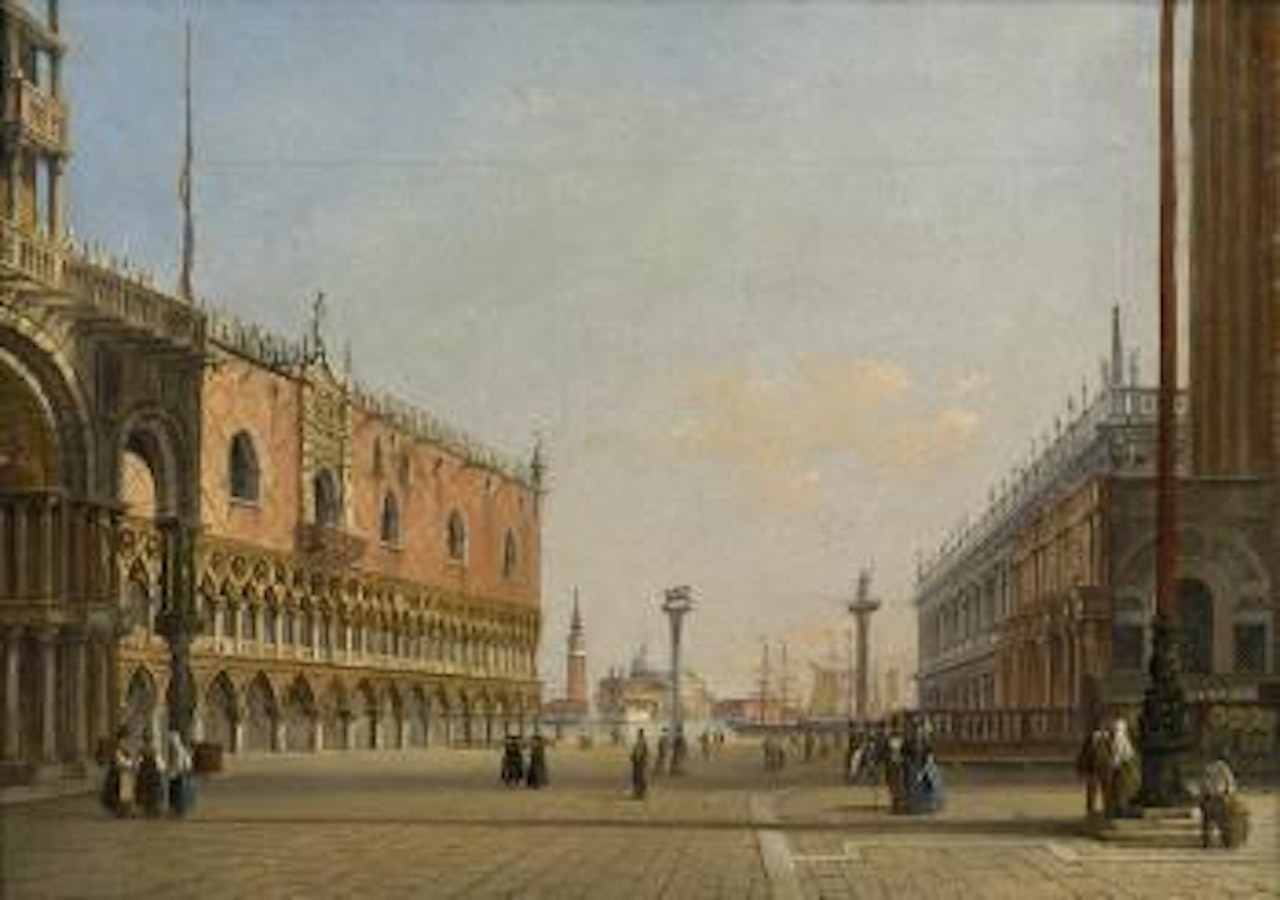 Ansicht der Piazza San Marco in Venedig by Carlo Grubacs