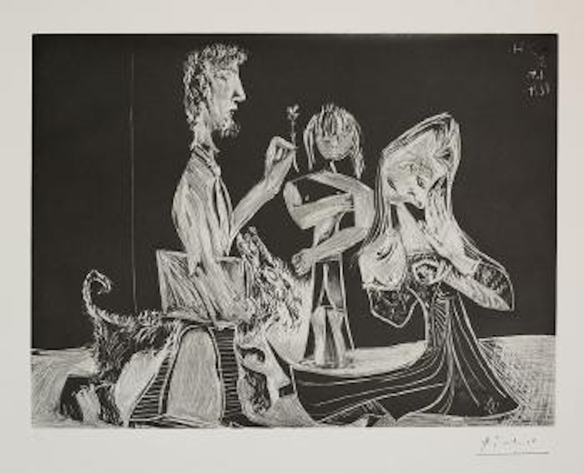 Kaboul, avec Piero Crommelynck et sa famille by Pablo Picasso