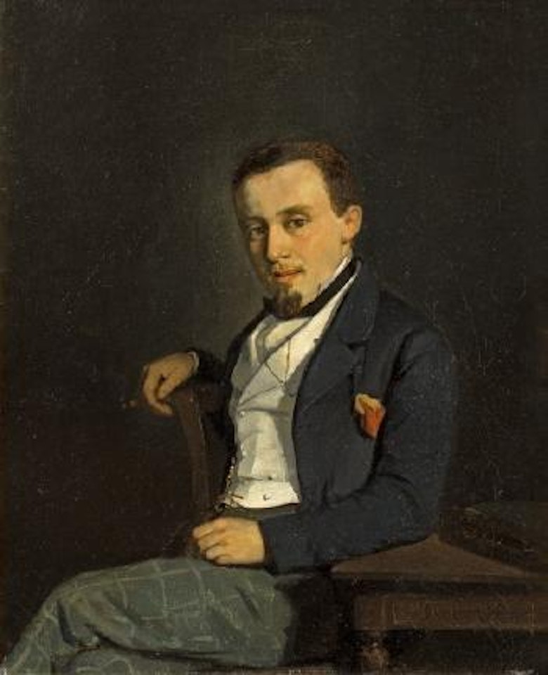 Portrait d'homme au cigare by François Bocion