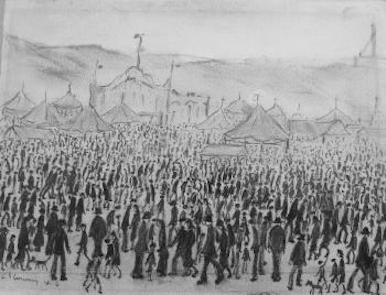 Fair at Daisy Nook by Laurence Stephen Lowry