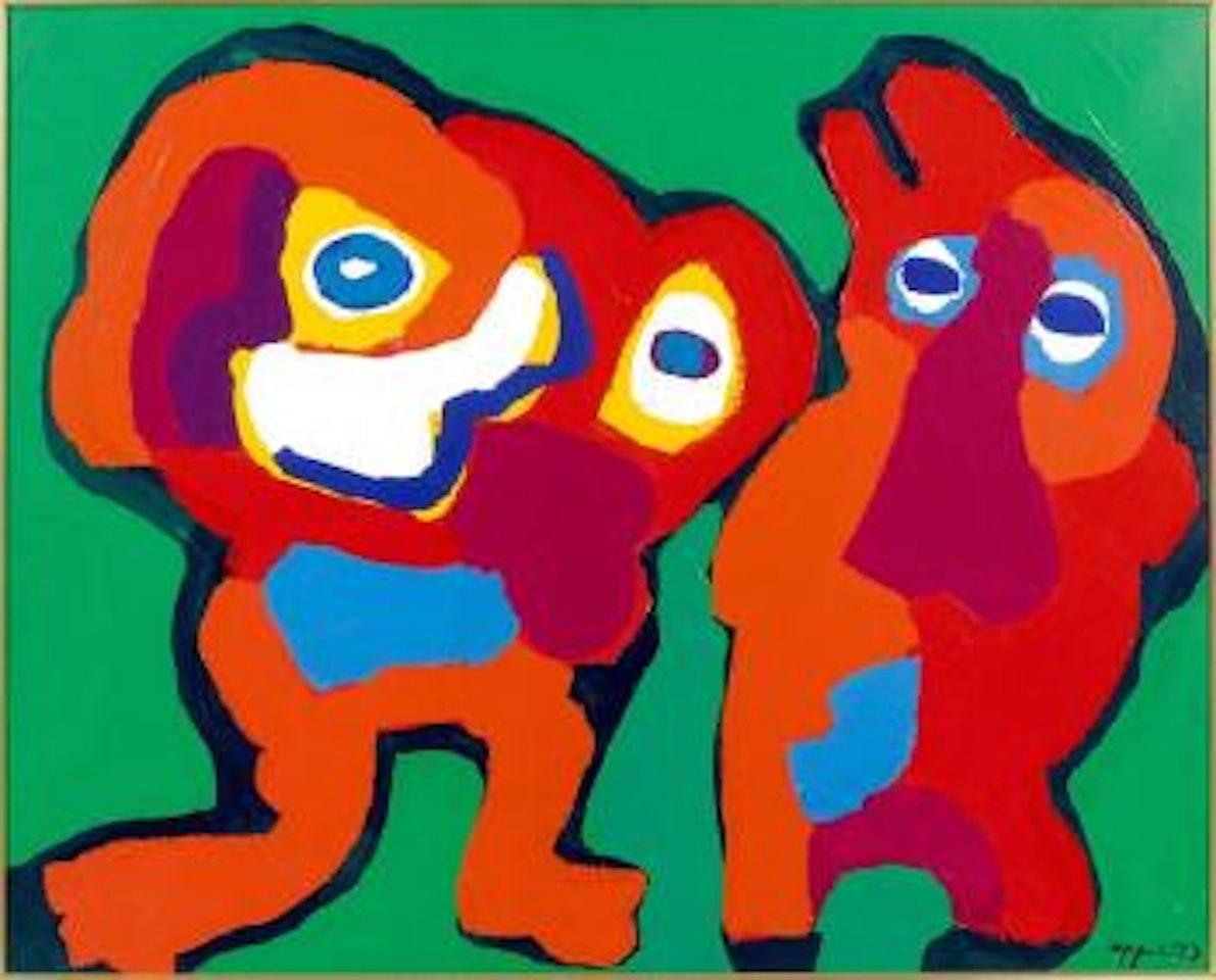Monsieur et Madame Rouge by Karel Appel