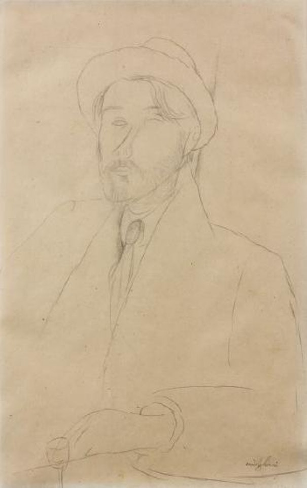 Portrait de Leopold Zborowski by Amedeo Modigliani