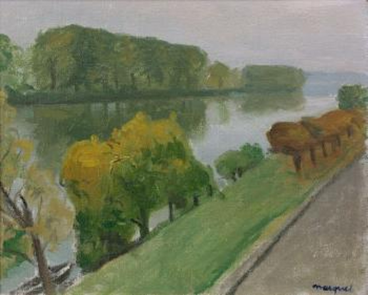 La Seine à la frette, temps gris by Albert Marquet