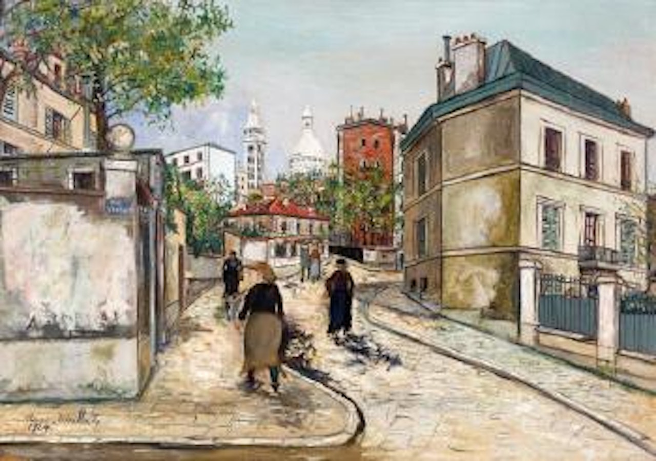 Rue Ravignan by Maurice Utrillo