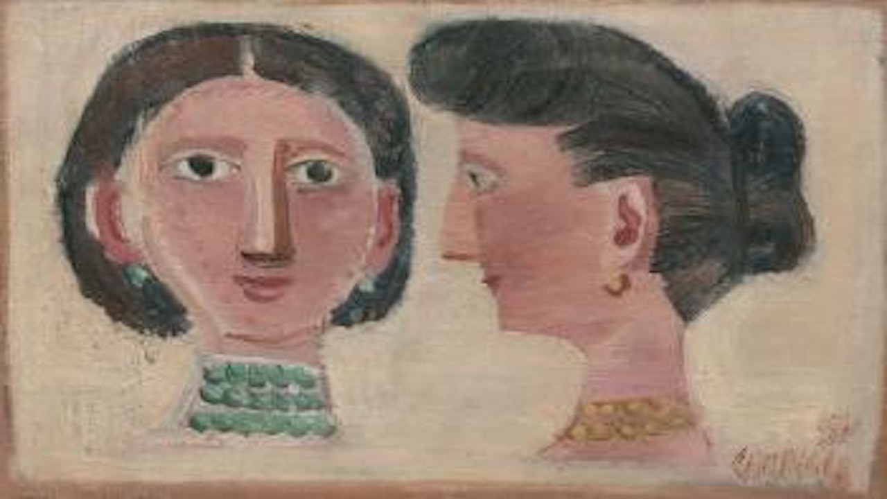 Due figure by Massimo Campigli