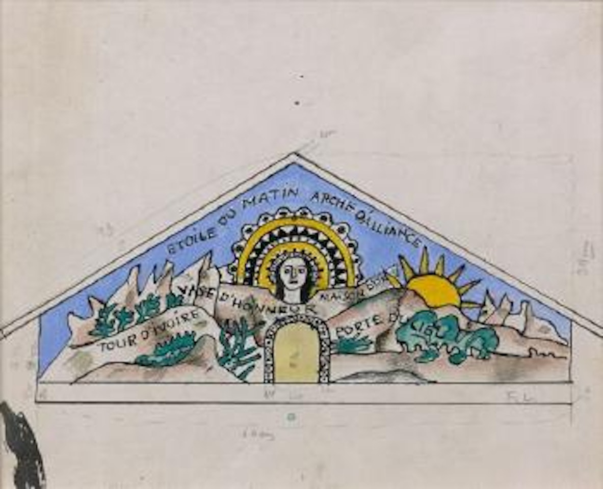 Étude de tympan de l'Eglise du Plateau D'Assy by Fernand Leger