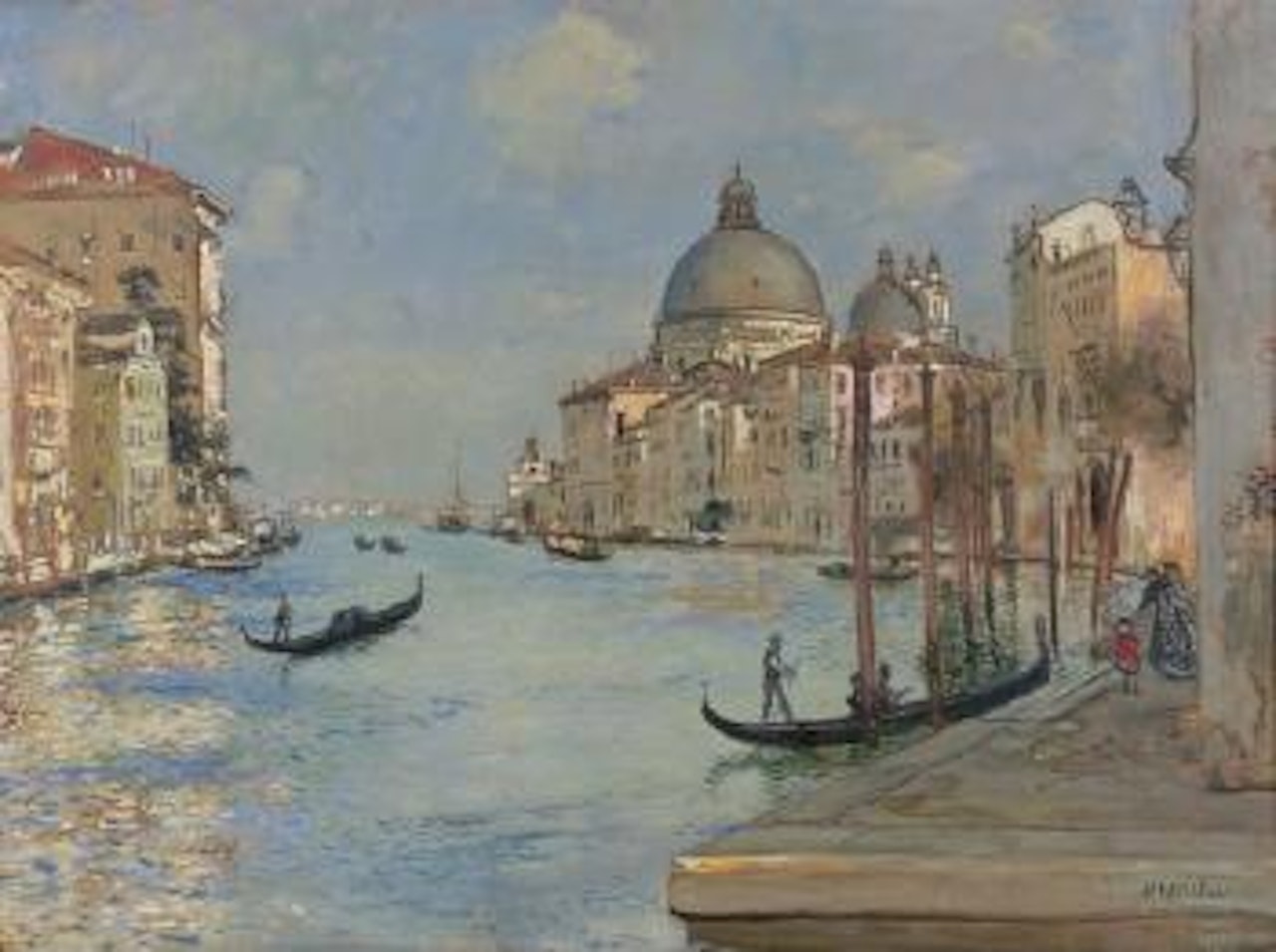 Venise, la Salute et le Grand Canal by Jean Francois Raffaelli
