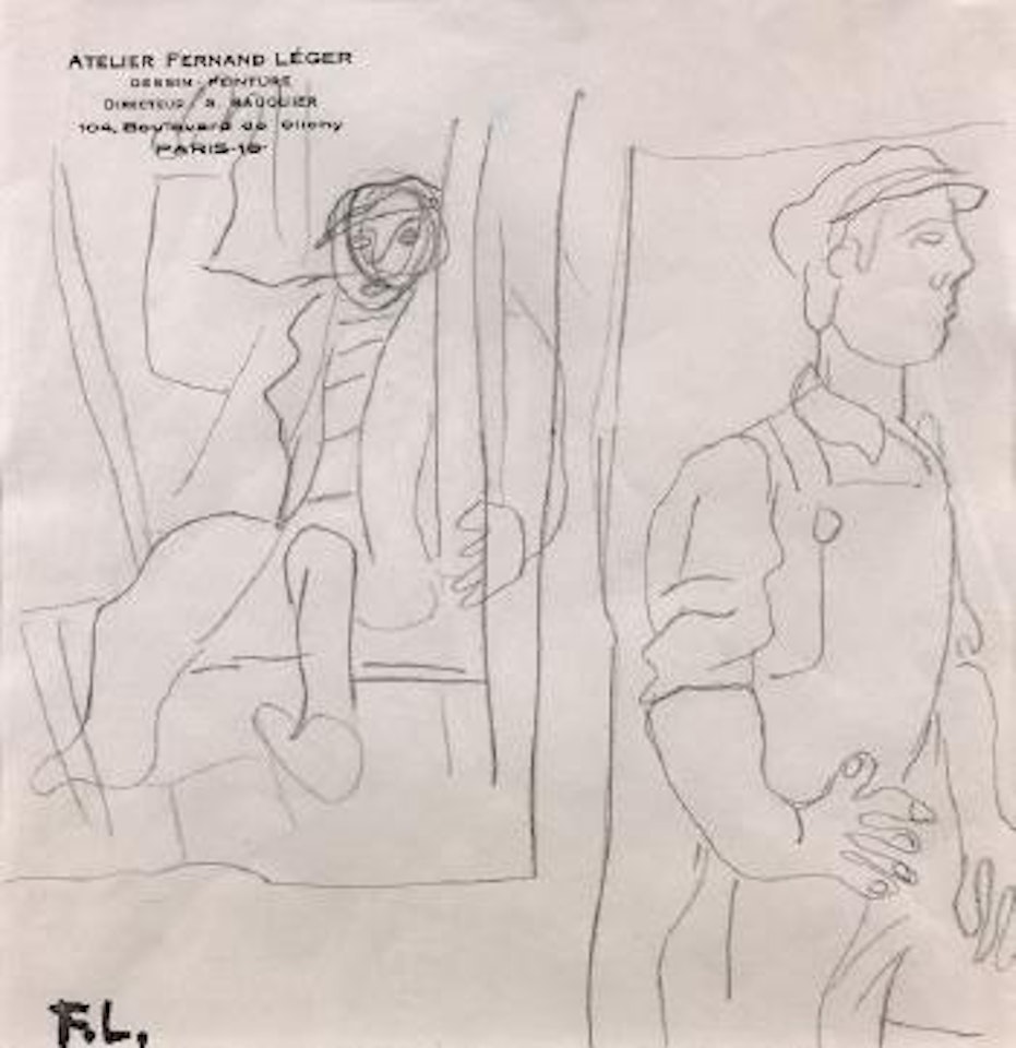 Constructeurs (Étude) by Fernand Leger