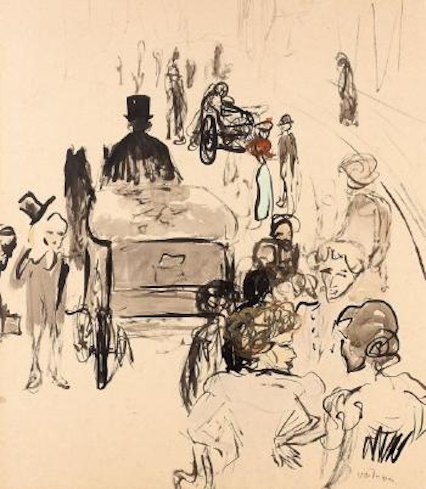 Scène de rue by Kees van Dongen