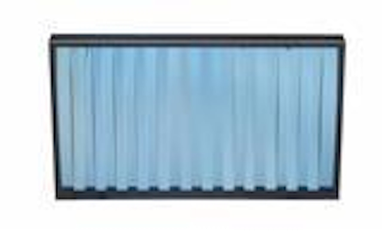 Mirror object (Blue Stripes) by Adolf Luther