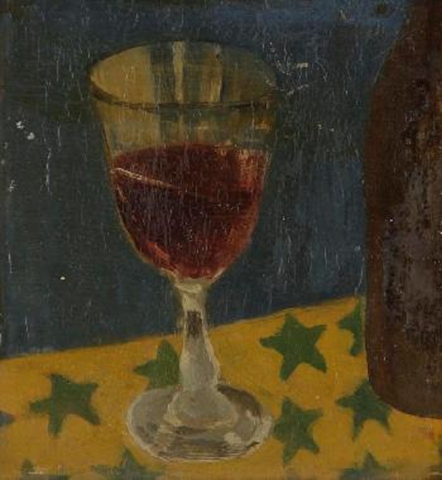 Nature morte au verre by Maurice Brianchon