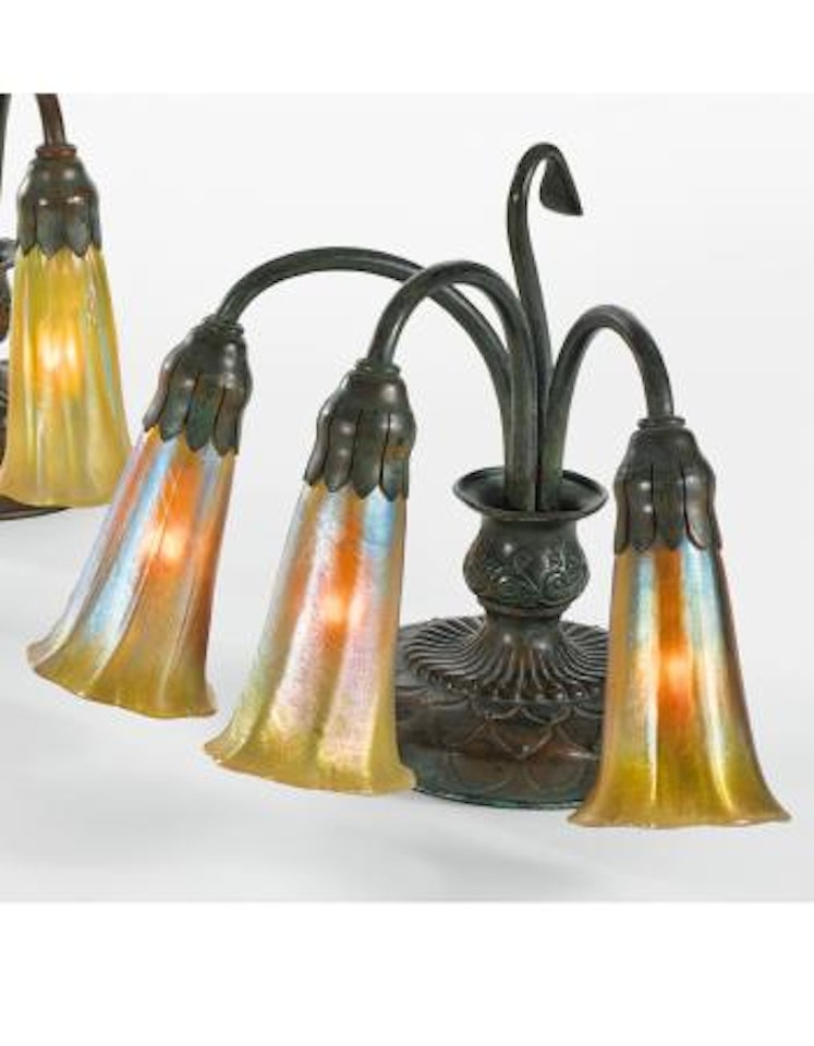 Three-light 'Lily' Desk Lamp by Tiffany Studios