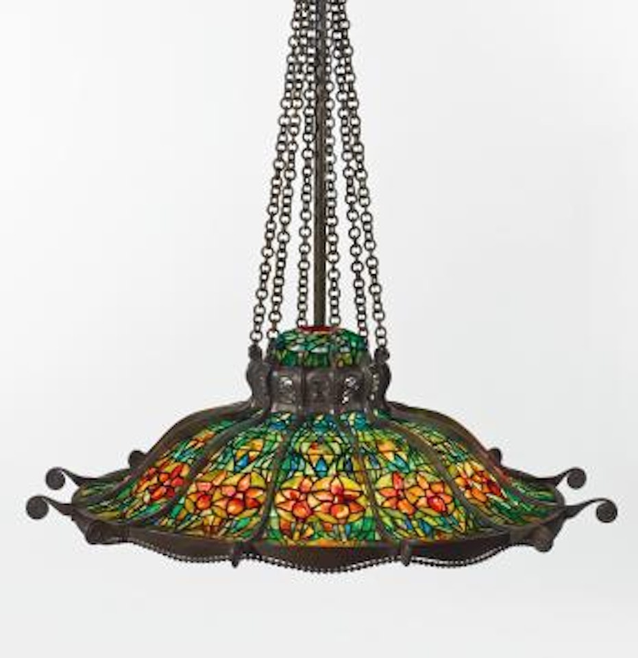 An Important And Rare 'Daffodil' Chandelier by Tiffany Studios