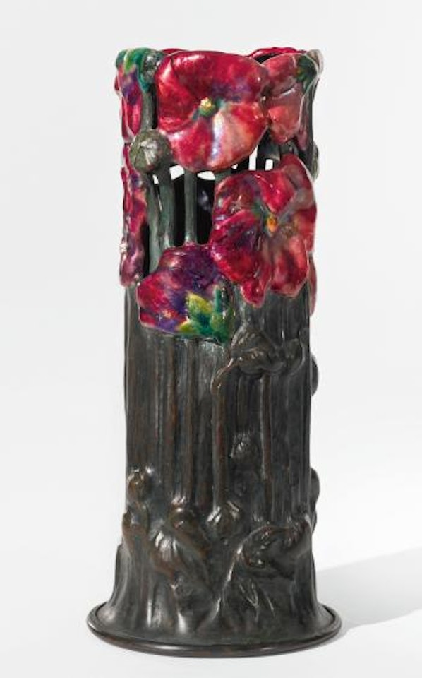 Hollyhock Vase by Tiffany Studios