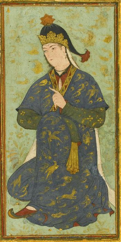 A Seated Princess by Safavid School