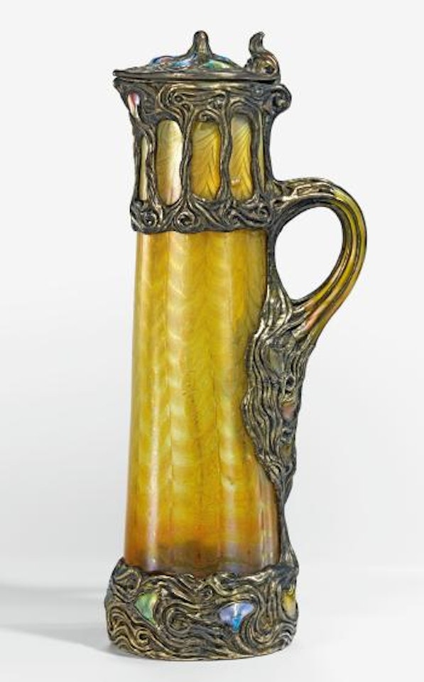 An Important And Rare Mounted Claret Jug by Tiffany Studios