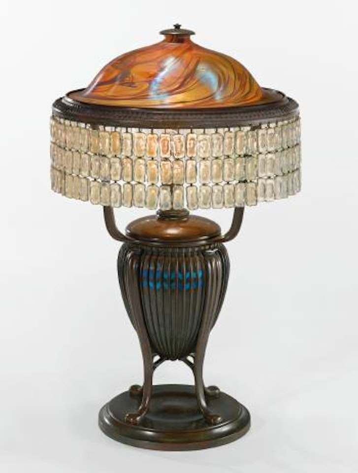 A Rare Chainmail Table Lamp by Tiffany Studios