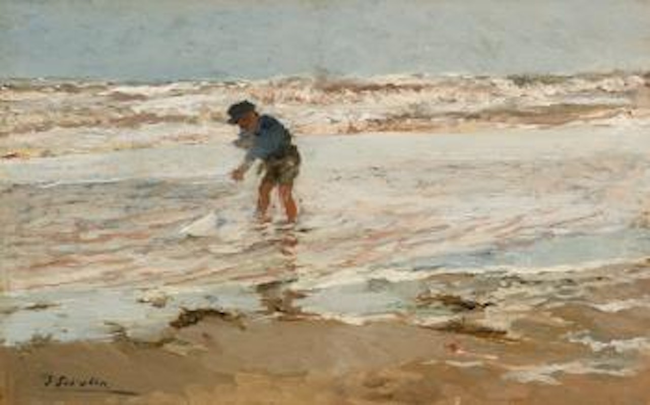 El Niño De La Barquita by Joaquin Sorolla Y Bastida