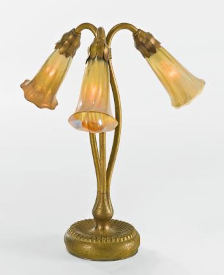 Three-light 'Lily' Table Lamp by Tiffany Studios