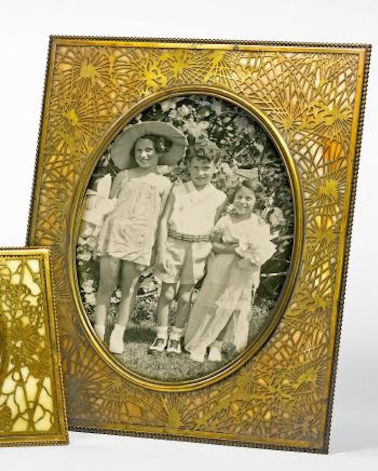 Pine Needle Photograph Frame by Tiffany Studios