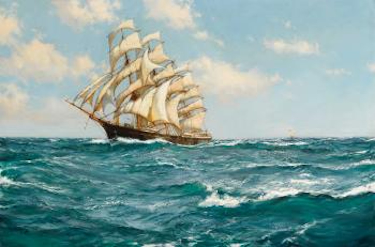 Pacific Days, The Shun Lee, 674 Tons, Built In 1866 by Montague Dawson
