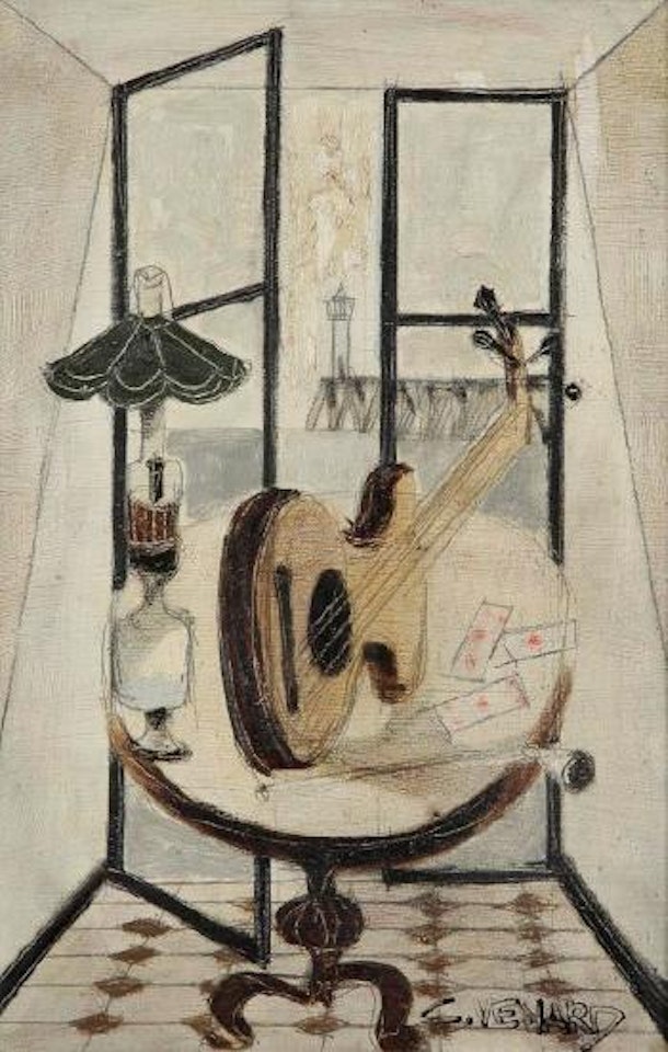 Lampe et mandoline by Claude Venard