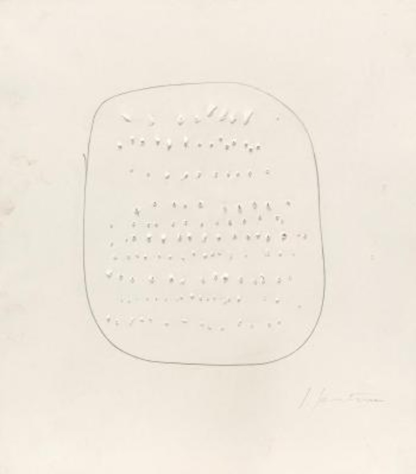 Concetto spaziale by Lucio Fontana