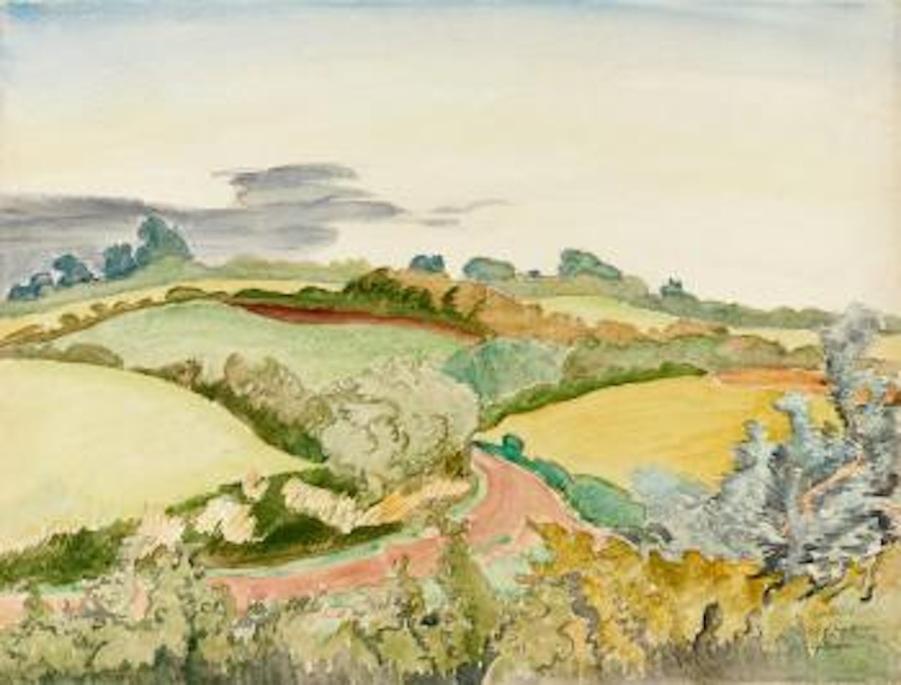 Way between Fields by Erich Heckel
