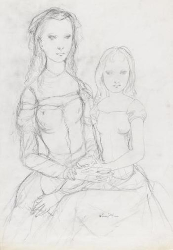 Les deux amies by Leonard Tsuguharu Foujita