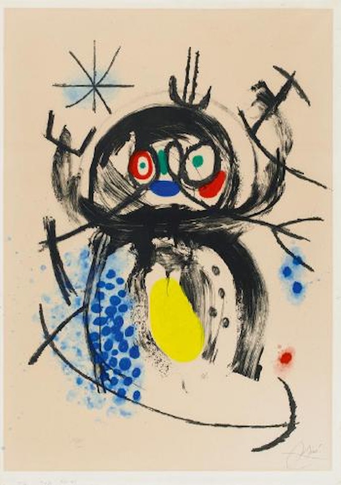 L'automobiliste à moustaches by Joan Miró