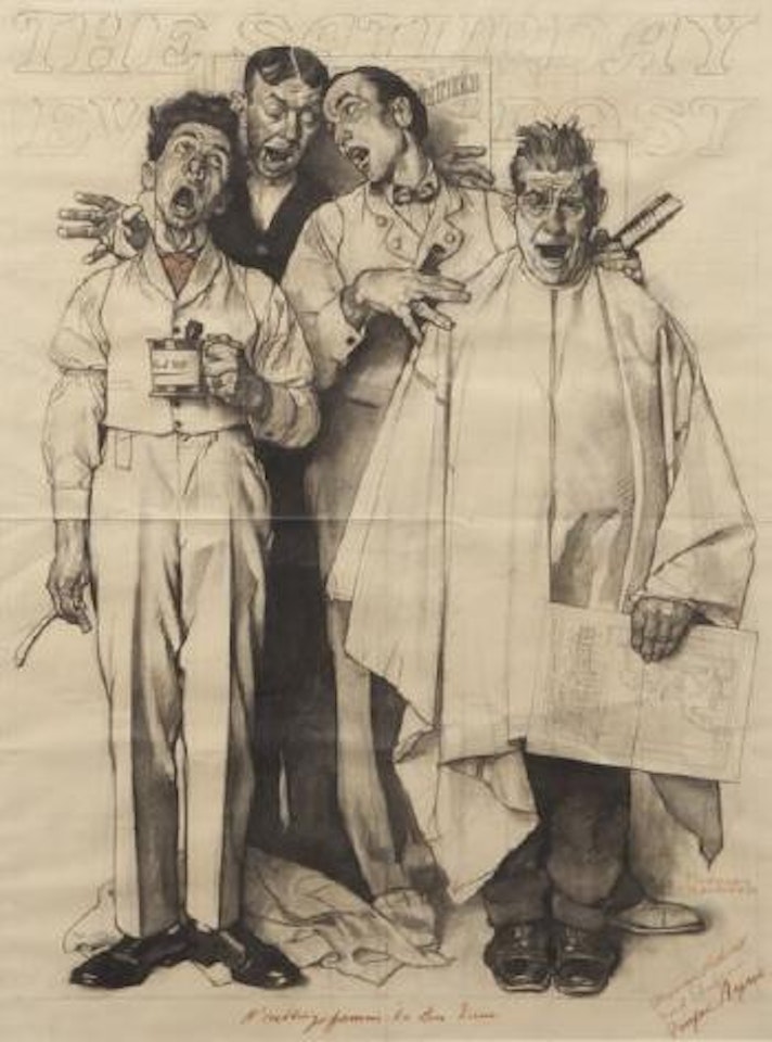 Barbershop quartet by Norman Rockwell