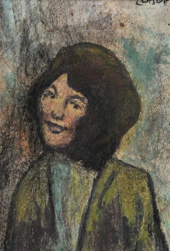 Girl in the green coat by William Conor