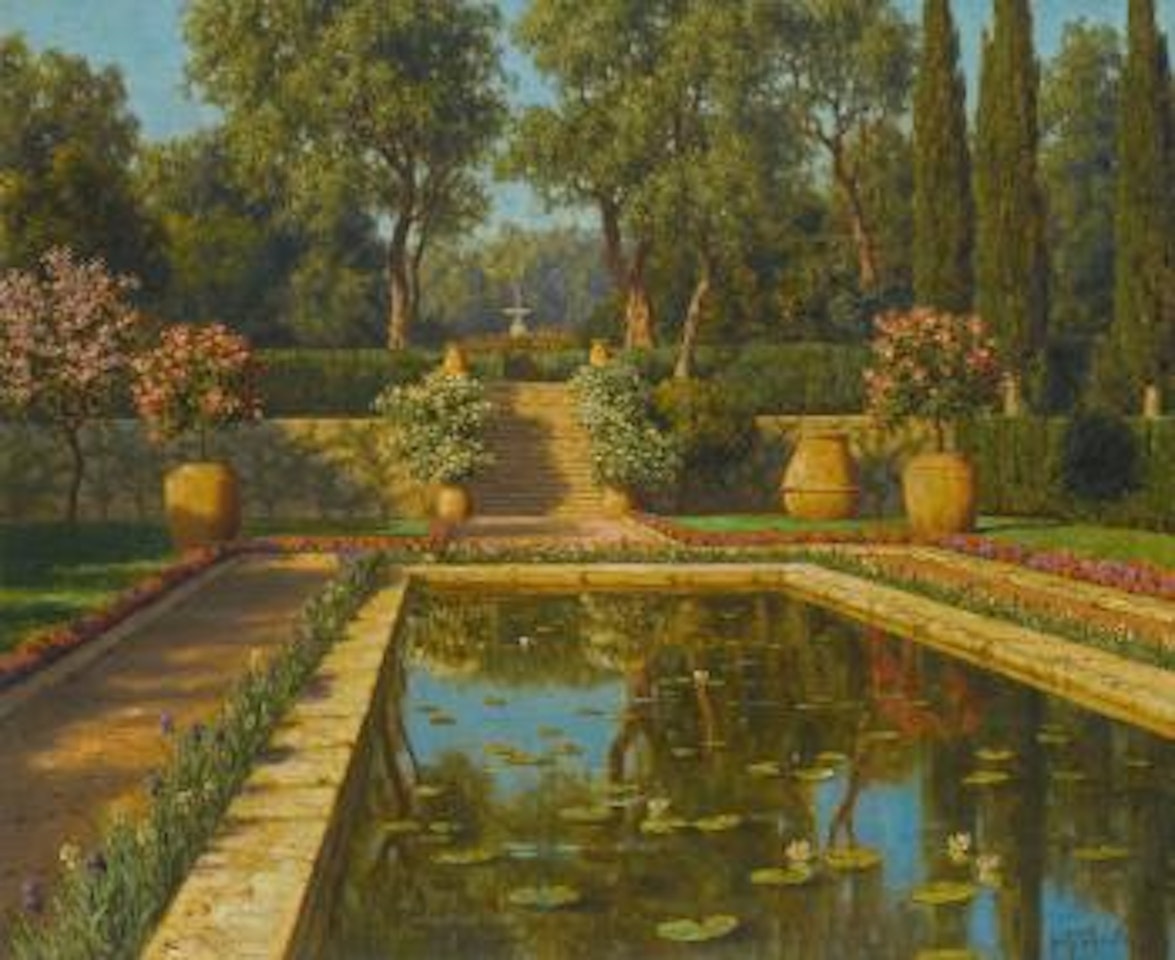 Jardin Fleuri, Nice by Ivan Fedorovich Choultse