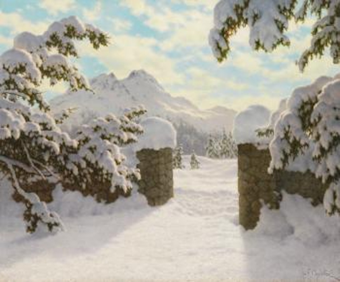 Winter Sun in Switzerland by Ivan Fedorovich Choultse