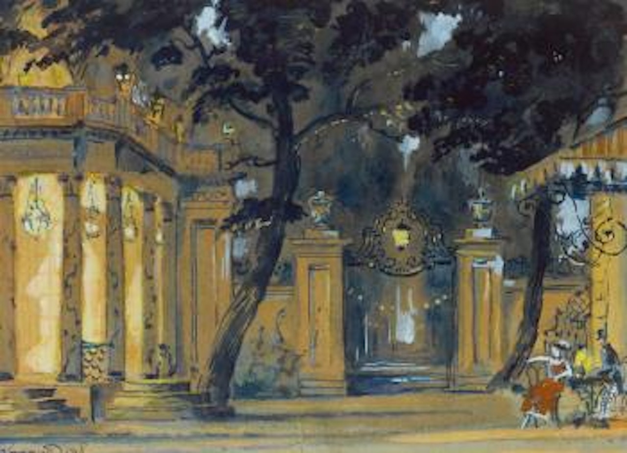 A Park by Mstislav Valerianovich Dobuzhinsky