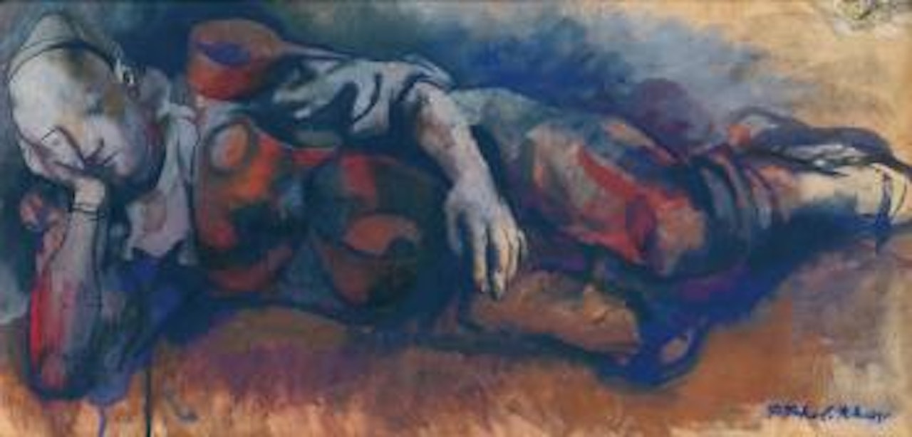 Clown Resting by Pavel Tchelitchew